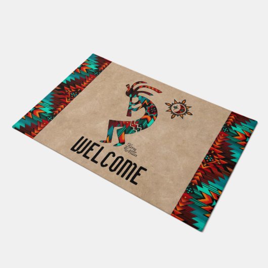 Southwest Kokopelli Doormat Deurmat (Schuin)