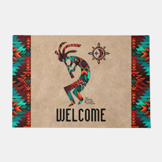 Southwest Kokopelli Doormat Deurmat (Voorkant)
