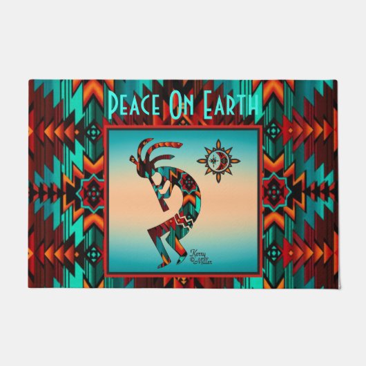 Southwest Kokopelli Doormat Deurmat (Voorkant)