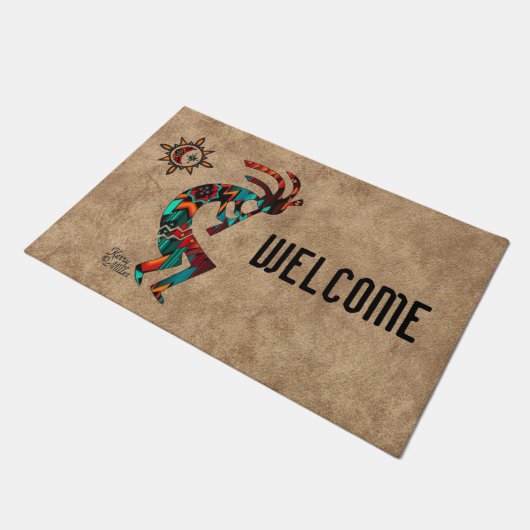 Southwest Kokopelli Doormat Deurmat (Schuin)