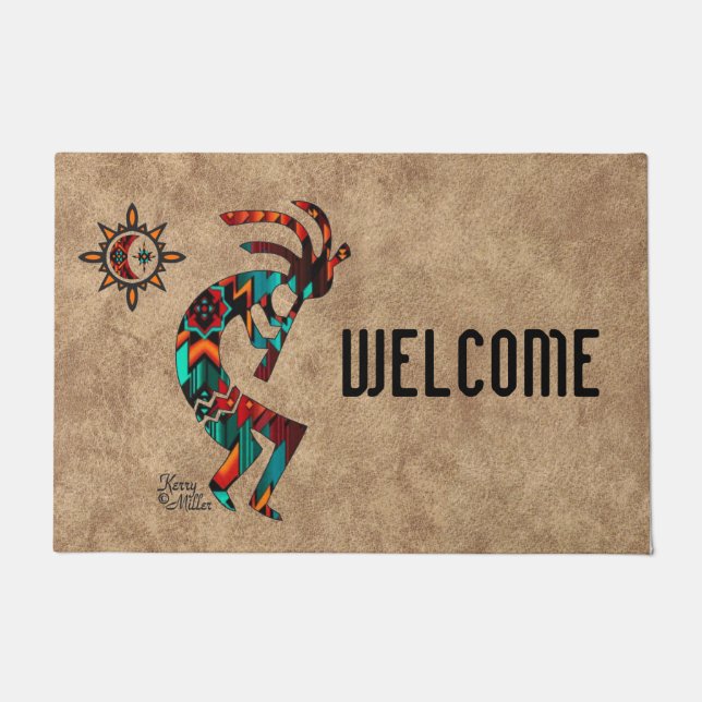 Southwest Kokopelli Doormat Deurmat (Voorkant)