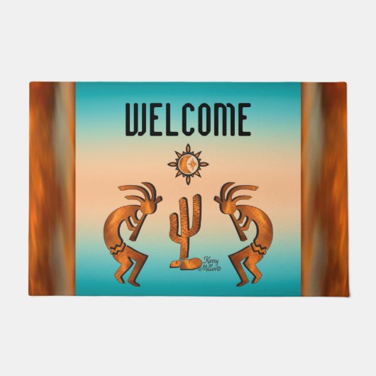 Southwest Kokopelli Doormat Deurmat (Voorkant)