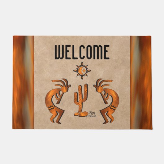 Southwest Kokopelli Doormat Deurmat (Voorkant)