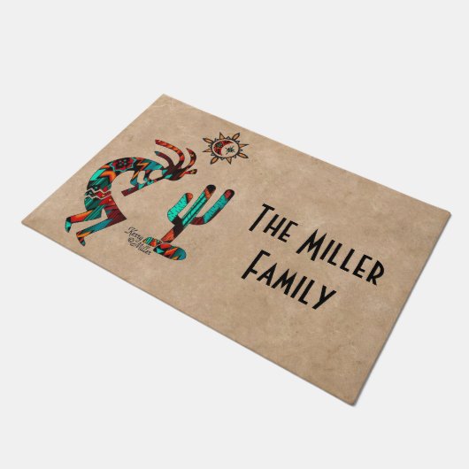 Southwest Kokopelli Doormat Deurmat (Schuin)