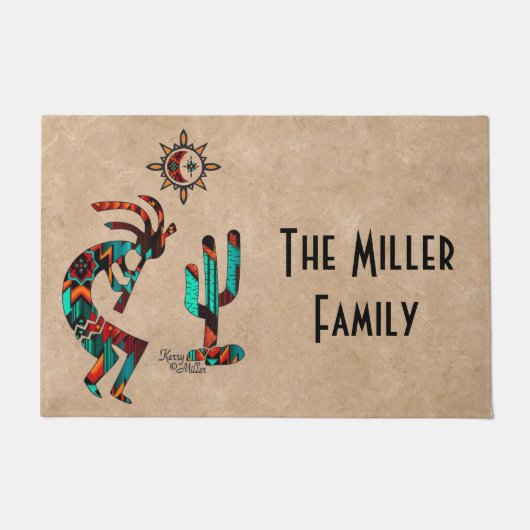 Southwest Kokopelli Doormat Deurmat (Voorkant)