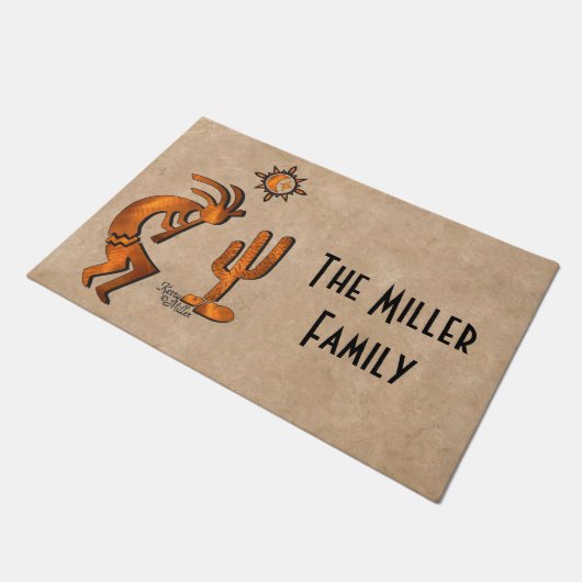 Southwest Kokopelli Doormat Deurmat (Schuin)