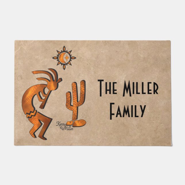 Southwest Kokopelli Doormat Deurmat (Voorkant)