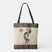 Southwest Kokopelli en Sun Canvas tas (Achterkant)