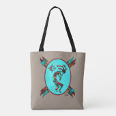 Southwest Kokopelli en Sun Canvas tas (Achterkant)