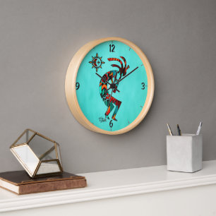 Southwest Kokopelli en Sun Clock