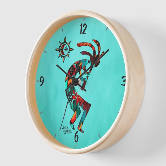 Southwest Kokopelli en Sun Clock (Hoek)