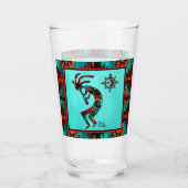 Southwest Kokopelli Glass Cup Glas (Voorkant)