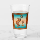 Southwest Kokopelli Glass Cup Glas (Achterkant)