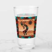 Southwest Kokopelli Glass Cup Glas (Voorkant)