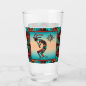 Southwest Kokopelli Glass Cup Glas (Achterkant)