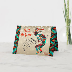 Southwest Kokopelli Holiday Card Feestdagen Kaart