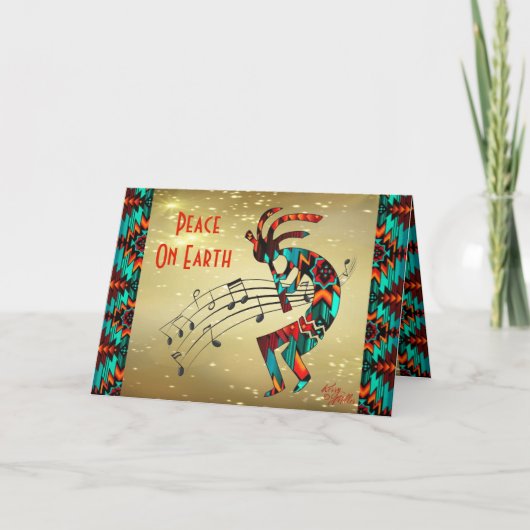 Southwest Kokopelli Holiday Card Feestdagen Kaart (Voorkant)