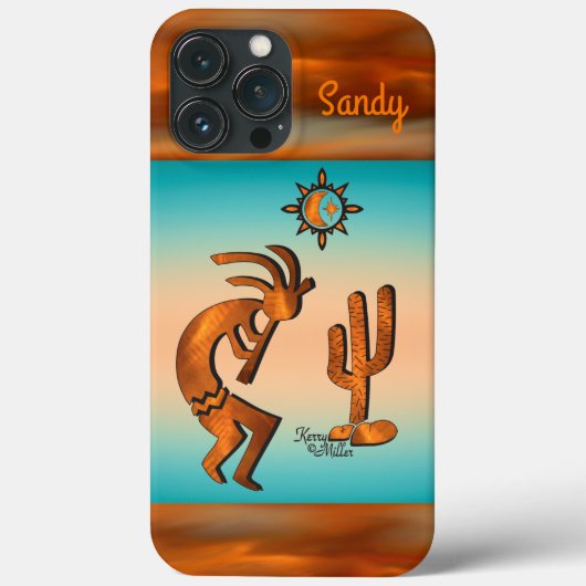 Southwest Kokopelli iPhone Case (Achterkant)