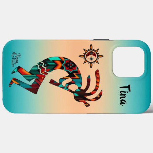 Southwest Kokopelli iPhone Case (Achterkant (horizontaal))