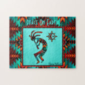 Southwest Kokopelli Jigzaag Puzzle Legpuzzel (Horizontaal)