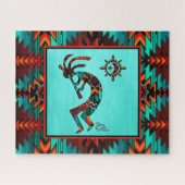 Southwest Kokopelli Jigzaag Puzzle Legpuzzel (Horizontaal)