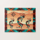 Southwest Kokopelli Jigzaag Puzzle Legpuzzel (Horizontaal)