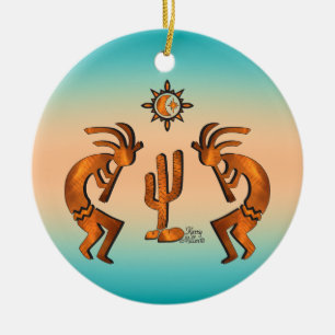 Southwest Kokopelli Keramisch Ornament