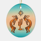 Southwest Kokopelli Keramisch Ornament (Links)