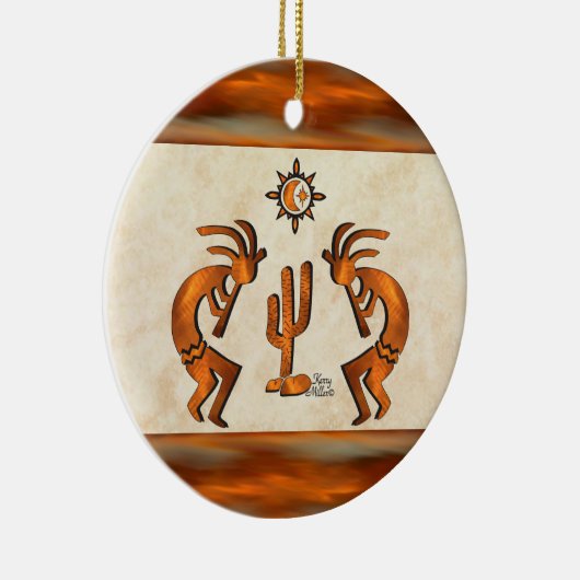 Southwest Kokopelli Keramisch Ornament (Rechts)