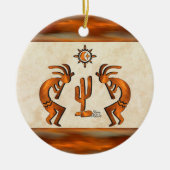 Southwest Kokopelli Keramisch Ornament (Voorkant)