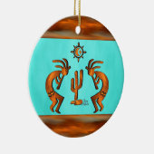Southwest Kokopelli Keramisch Ornament (Rechts)