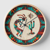 Southwest Kokopelli Large Clock (Voorkant)