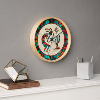 Southwest Kokopelli Large Clock