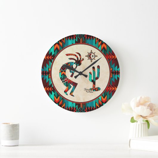 Southwest Kokopelli Large Clock Grote Klok (Huis)