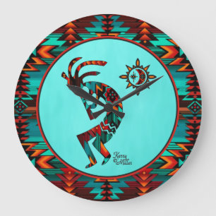 Southwest Kokopelli Large Clock Grote Klok