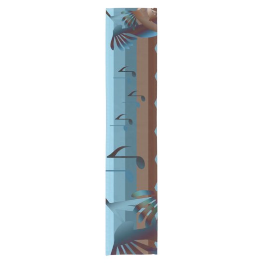 Southwest Kokopelli Music 14x72 Table Runner Korte Tafelloper (Voorkant)