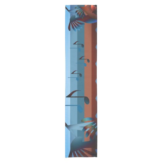 Southwest Kokopelli Music 2 14X72 Table Runner Korte Tafelloper (Voorkant)