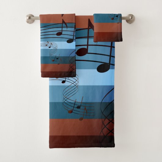 Southwest Kokopelli Music 2 Towel Set Bad Handdoek (Insitu)