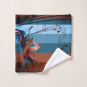 Southwest Kokopelli Music 2 Towel Set Bad Handdoek (Wasdoekje)