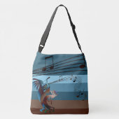 Southwest Kokopelli Music A-O-P Cross Body Crossbody Tas (Achterkant)