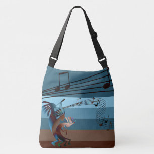 Southwest Kokopelli Music A-O-P Cross Body Crossbody Tas