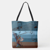 Southwest Kokopelli Music All-Over-Print Lg Tas (Achterkant)