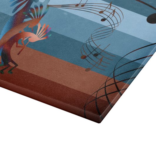 Southwest Kokopelli Music Bronzed Snijplank (Hoek)