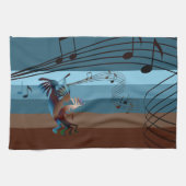 Southwest Kokopelli Music Kitchen Towel Theedoek (Horizontaal)