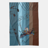 Southwest Kokopelli Music Kitchen Towel Theedoek (Verticaal)
