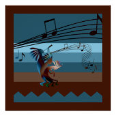 Southwest Kokopelli Music Poster (Voorkant)