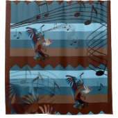 Southwest Kokopelli Music Shower Curtain Douchegordijn (Voorkant)