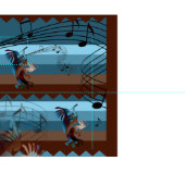 Southwest Kokopelli Music Stof (Delen)
