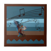 Southwest Kokopelli Music Tegeltje (Voorkant)