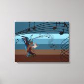 Southwest Kokopelli Music Wrapped Canvas (Voorkant)